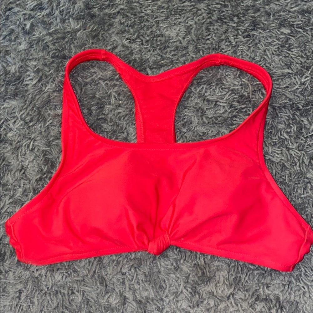 Red bathing suite top